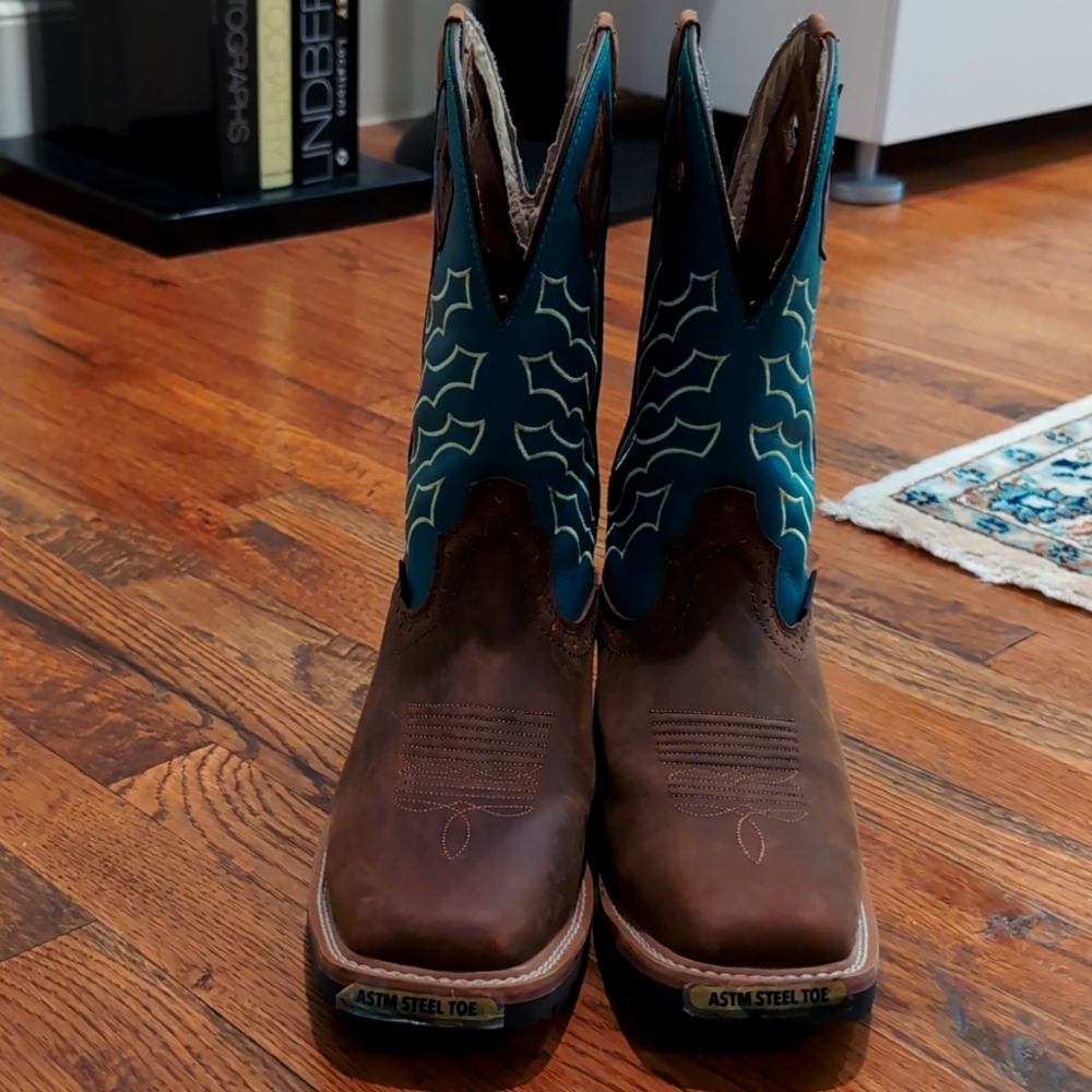 Justins Man Work Boots Size 8EE